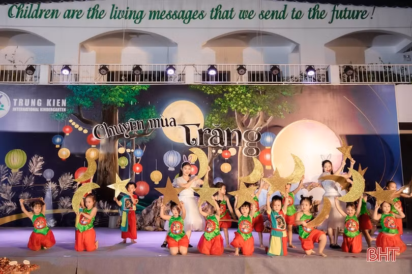 “Chuyện mùa trăng” của học sinh Trường Mầm non Trung Kiên