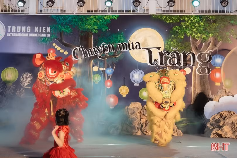 “Chuyện mùa trăng” của học sinh Trường Mầm non Trung Kiên