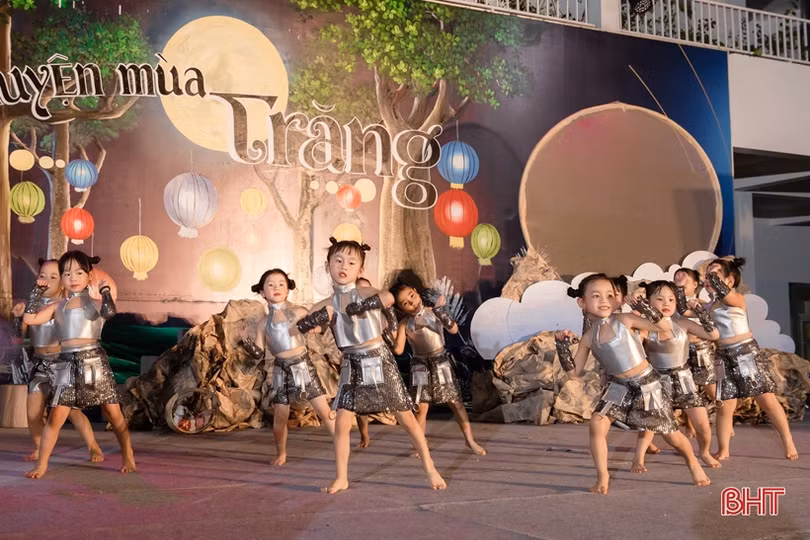 “Chuyện mùa trăng” của học sinh Trường Mầm non Trung Kiên