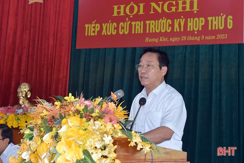 Cử tri Hương Khê lo ngại tình trạng sạt lở bờ sông Ngàn Sâu