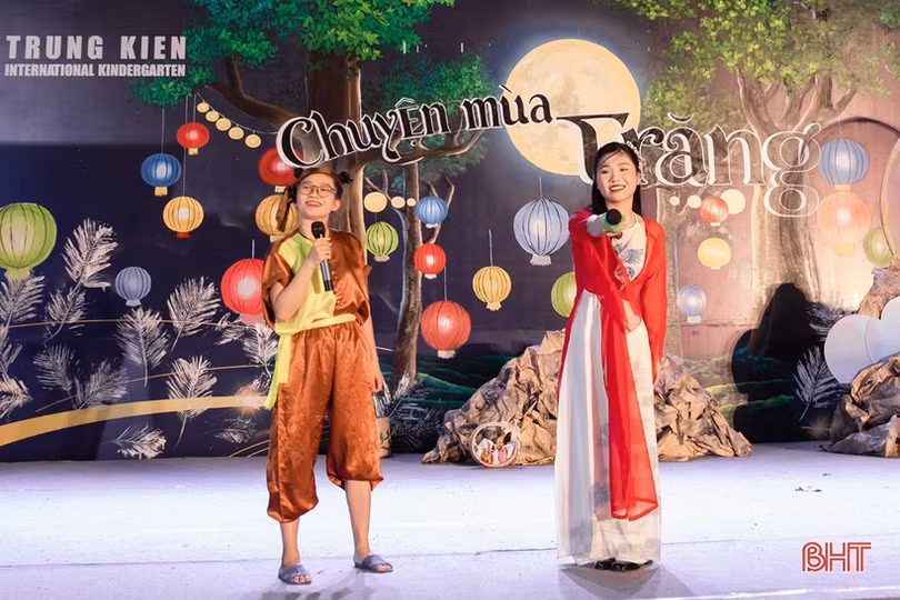 “Chuyện mùa trăng” của học sinh Trường Mầm non Trung Kiên