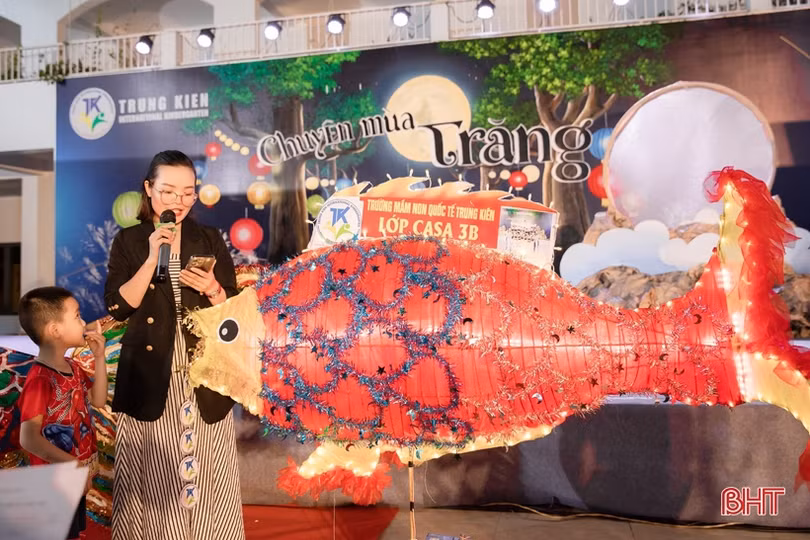 “Chuyện mùa trăng” của học sinh Trường Mầm non Trung Kiên