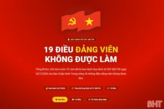 [Infographic] 19 điều Đảng viên không được làm