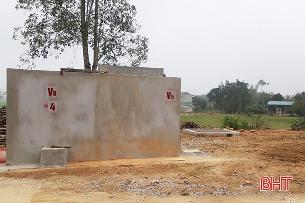 Xây dựng công trình nước sạch gần nửa tỷ đồng cho người dân Hương Khê