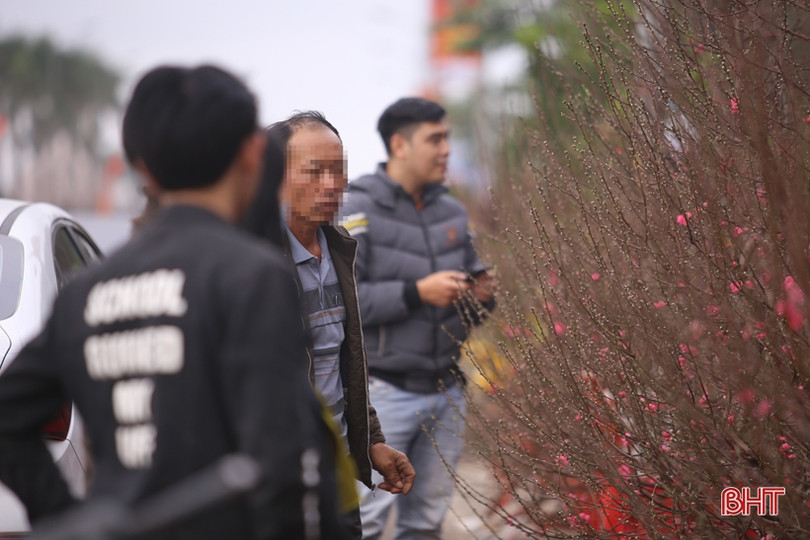 Đi “chợ” cây cảnh, nhiều người dân Hà Tĩnh vẫn không đeo khẩu trang