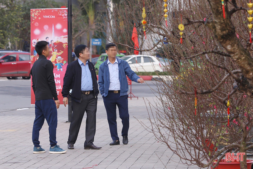 Đi “chợ” cây cảnh, nhiều người dân Hà Tĩnh vẫn không đeo khẩu trang