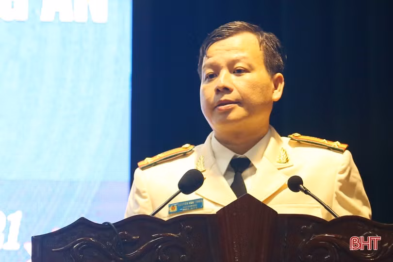 Công bố quyết định bổ nhiệm Phó Giám đốc Công an Hà Tĩnh