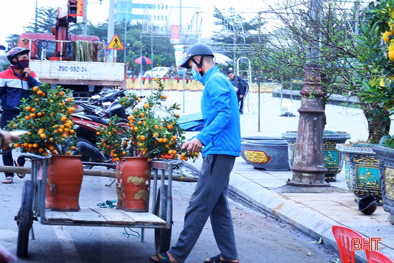 Nghề “chở tết về nhà” tại Hà Tĩnh kiếm tiền triệu mỗi ngày
