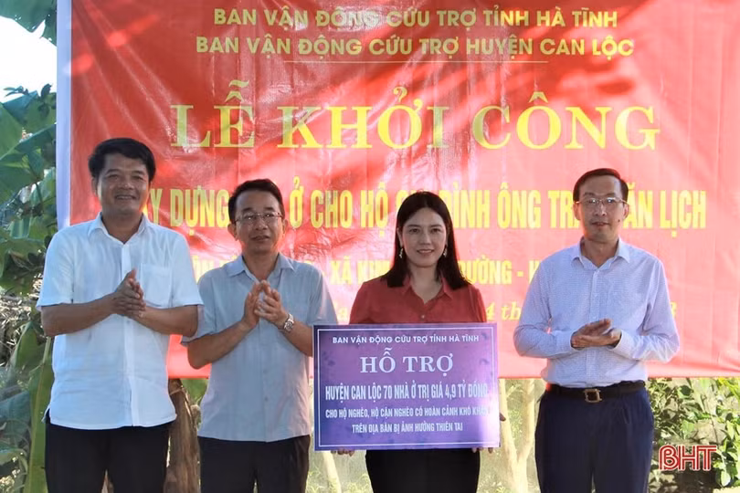 Đẩy nhanh tiến độ làm nhà ở cho hộ nghèo Hà Tĩnh