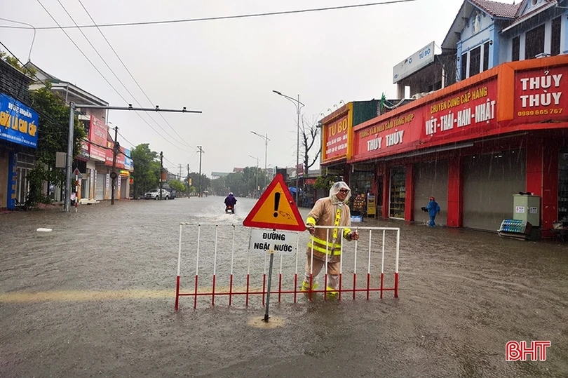 Khu vực nào ở Hà Tĩnh mưa lớn nhất tính tới trưa nay?