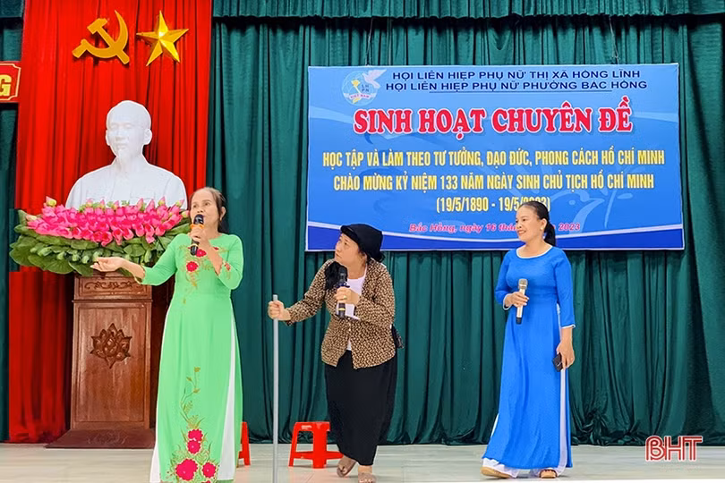 Tiểu phẩm “cây nhà lá vườn” nâng cao hiệu quả hoạt động hội phụ nữ