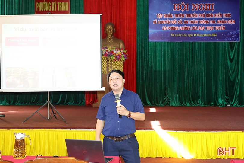 TX Kỳ Anh trang bị kiến thức chuyển đổi số cho cán bộ cơ sở