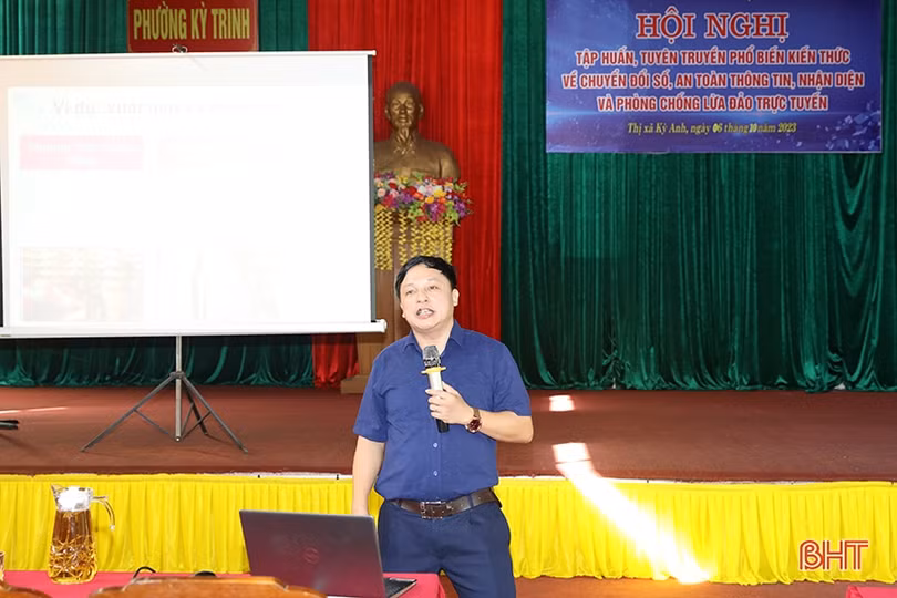 TX Kỳ Anh trang bị kiến thức chuyển đổi số cho cán bộ cơ sở