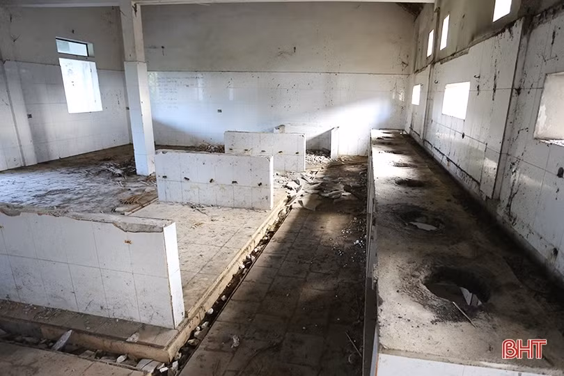 Cảnh hoang tàn của khu du lịch sinh thái tiền tỷ ở thị trấn Nghèn