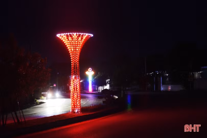 Không có điện chiếu sáng, đường trung tâm thị xã Hồng Lĩnh t iềm ẩn nguy cơ tai nạn giao thông