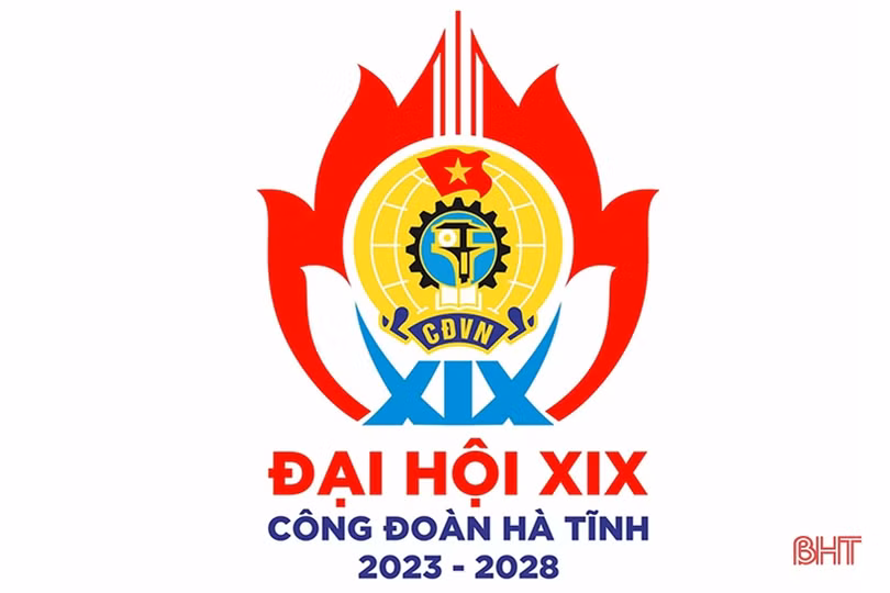Công bố biểu trưng Đại hội Công đoàn Hà Tĩnh lần thứ XIX