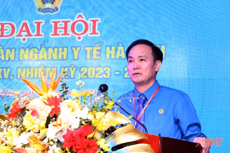 Ông Bùi Quốc Hùng giữ chức Chủ tịch Công đoàn ngành Y tế Hà Tĩnh