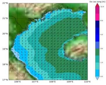 Cảnh báo gió mạnh, sóng lớn trên vùng biển Hà Tĩnh