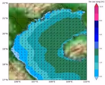 Cảnh báo gió mạnh, sóng lớn trên vùng biển Hà Tĩnh