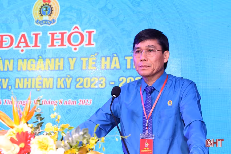 Ông Bùi Quốc Hùng giữ chức Chủ tịch Công đoàn ngành Y tế Hà Tĩnh