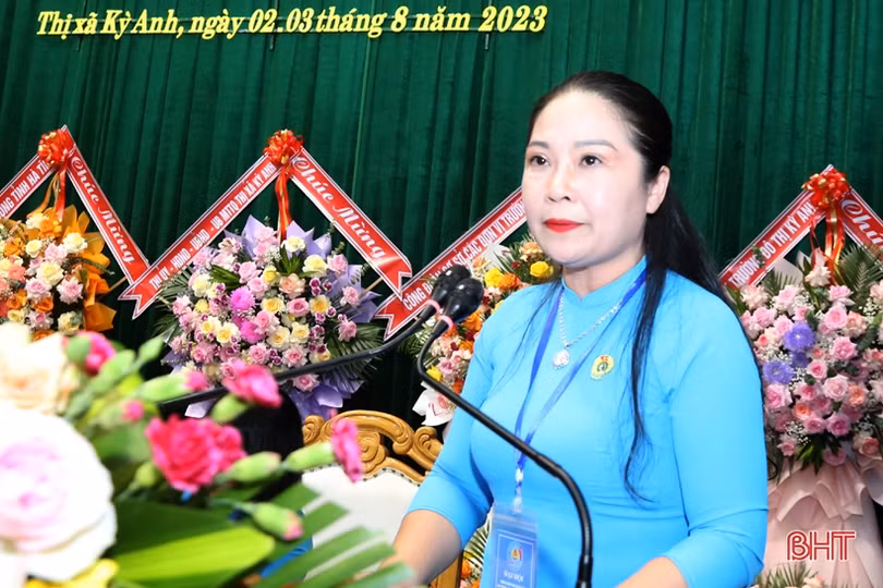 Ông Lê Thanh Nghị được bầu giữ chức Chủ tịch Liên đoàn Lao động thị xã Kỳ Anh