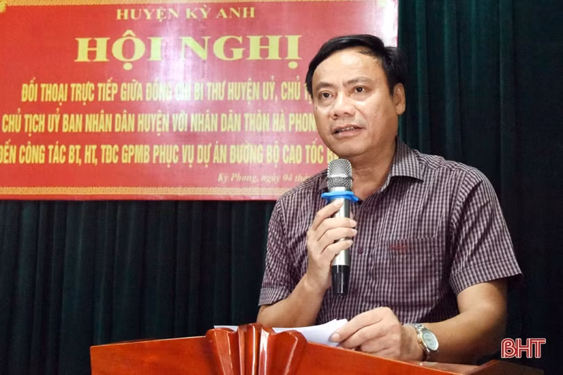 Huyện Kỳ Anh đối thoại với người dân về dự án cao tốc Bắc – Nam
