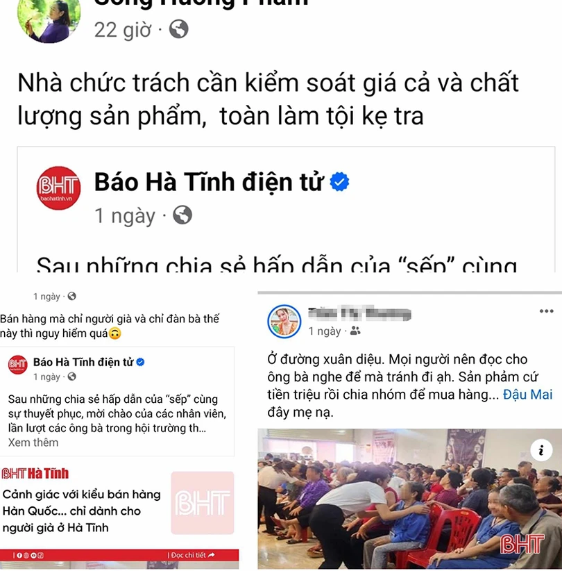 Bạn đọc Báo Hà Tĩnh bất bình trước kiểu bán hàng khuất tất, “móc túi” người cao tuổi