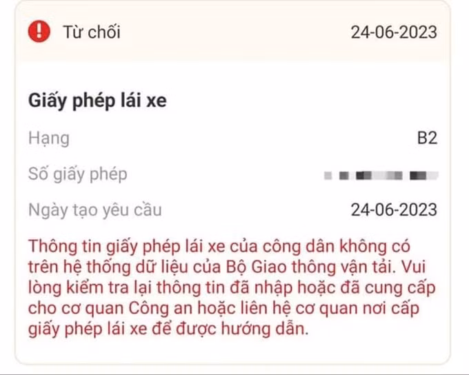 Vì sao nhiều người vẫn chưa thể tích hợp bằng lái xe vào VNeID?