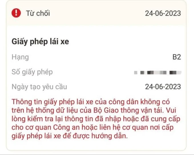 Vì sao nhiều người vẫn chưa thể tích hợp bằng lái xe vào VNeID?