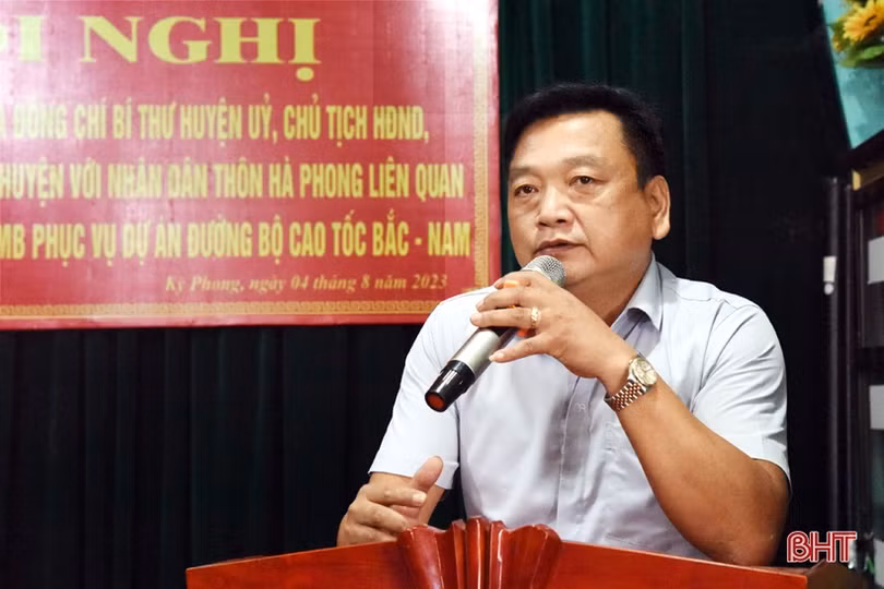 Huyện Kỳ Anh đối thoại với người dân về dự án cao tốc Bắc – Nam