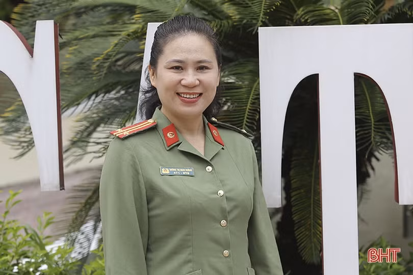 Nữ trung tá công an đam mê thể thao