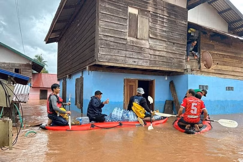 Nhiều tỉnh của Lào tiếp tục chịu ảnh hưởng nghiêm trọng bởi mưa lũ