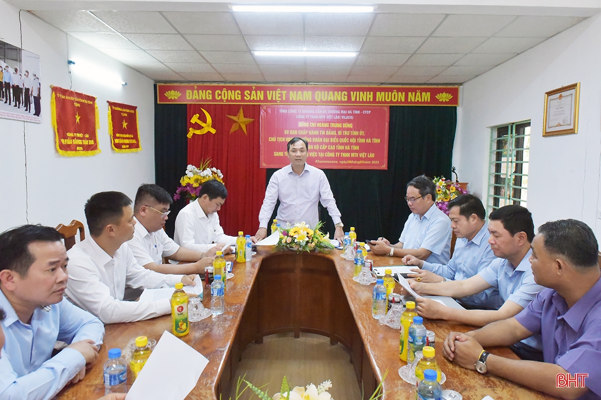 Lãnh đạo Hà Tĩnh thăm dự án thủy lợi Việt Nam đầu tư tại Lào