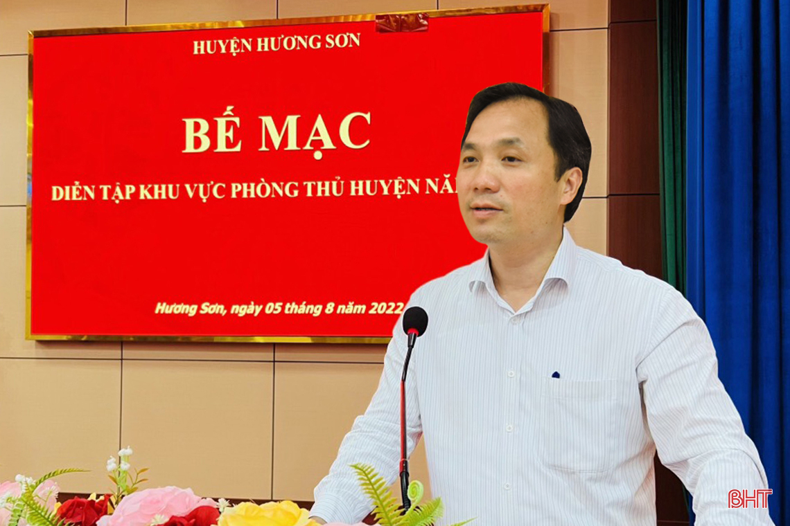 Diễn tập khu vực phòng thủ huyện Hương Sơn hoàn thành xuất sắc các nội dung đề ra