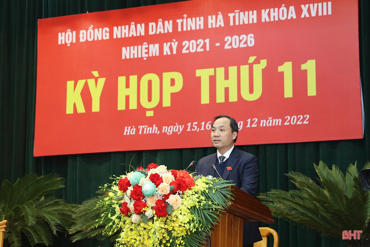 Bế mạc Kỳ họp thứ 11, Hội đồng nhân dân tỉnh Hà Tĩnh