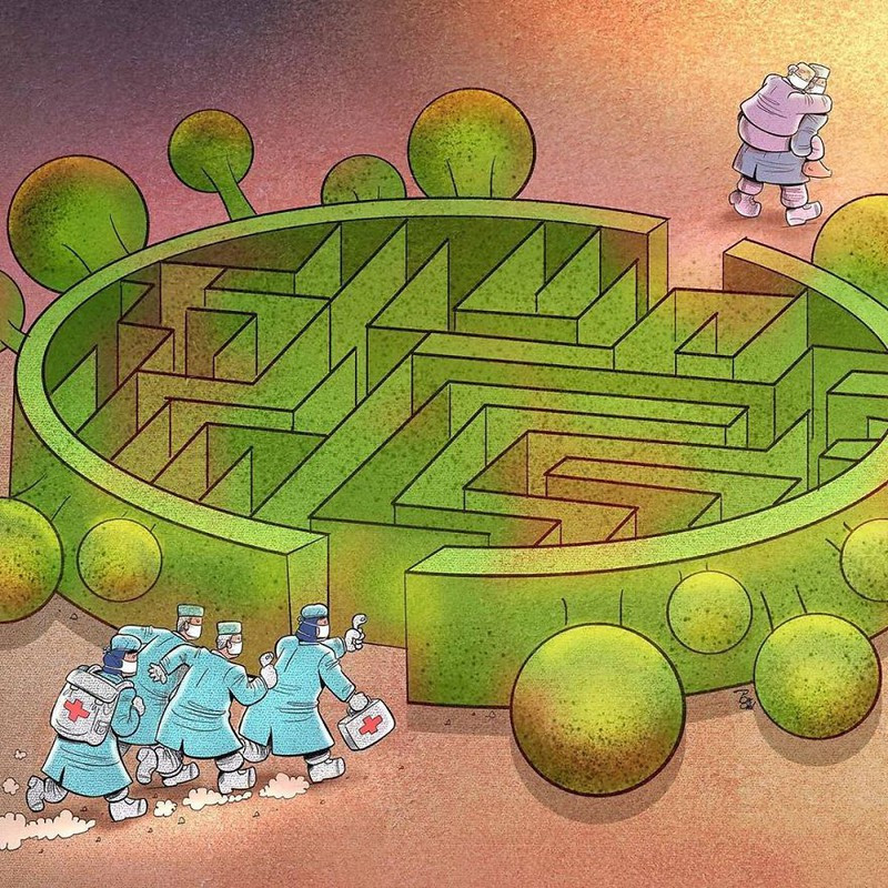 Bộ tranh cảm động về những bác sĩ tuyến đầu chống dịch Covid-19