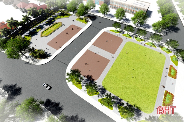 Gần 3 tỷ đồng xây dựng tiểu công viên khu trung tâm hành chính TX Kỳ Anh