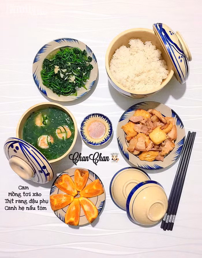 Gợi ý thực đơn cho cả tuần không những thơm ngon mà còn bổ dưỡng