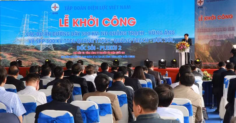 Khởi công xây dựng đường dây 500 kV từ Vũng Áng đến Pleiku