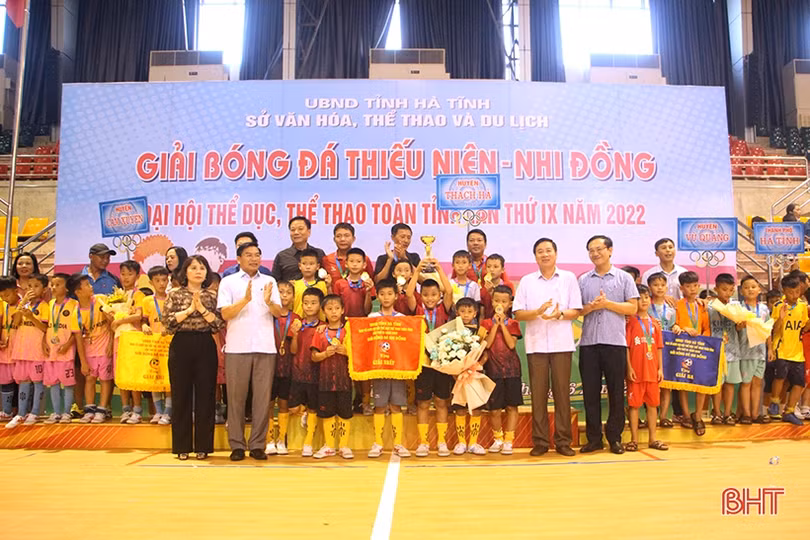 Cẩm Xuyên, Thạch Hà vô địch Giải Bóng đá thiếu niên - nhi đồng tỉnh Hà Tĩnh