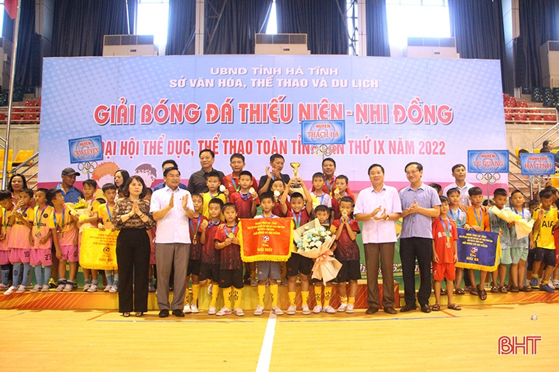 Cẩm Xuyên, Thạch Hà vô địch Giải Bóng đá thiếu niên - nhi đồng tỉnh Hà Tĩnh