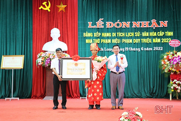 Nhà thờ Phạm Hiệu - Phạm Duy Triệu được công nhận di tích lịch sử - văn hóa cấp tỉnh
