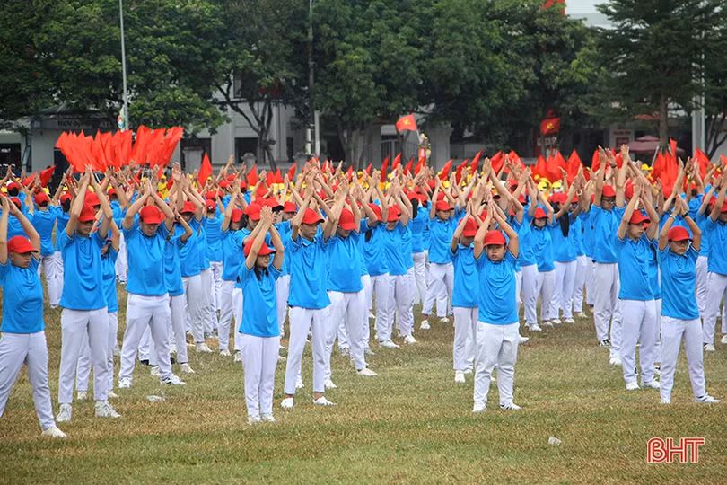 Những hình ảnh ấn tượng tại lễ khai mạc Đại hội TDTT thành phố Hà Tĩnh lần thứ IX năm 2022