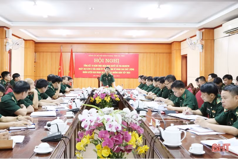 Bộ đội Biên phòng Hà Tĩnh tổng kết 10 năm thực hiện Nghị quyết 765
