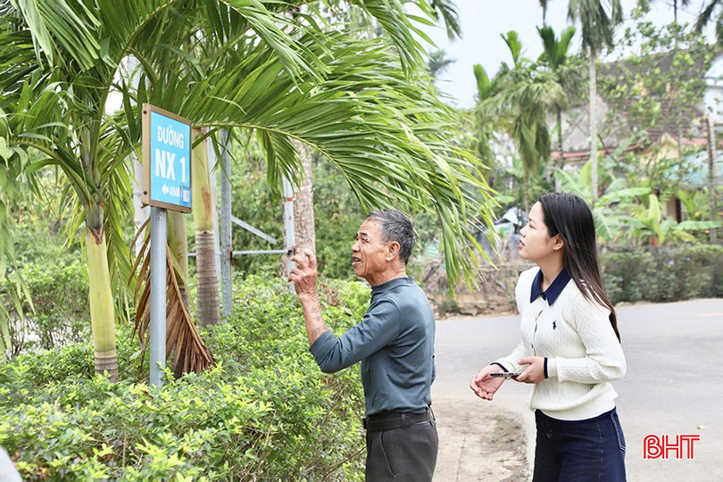 QR kódy jsou umístěny na silnicích ve vesnici Tam Dong v obci Cam Binh. bqbht_br_qr16.jpg