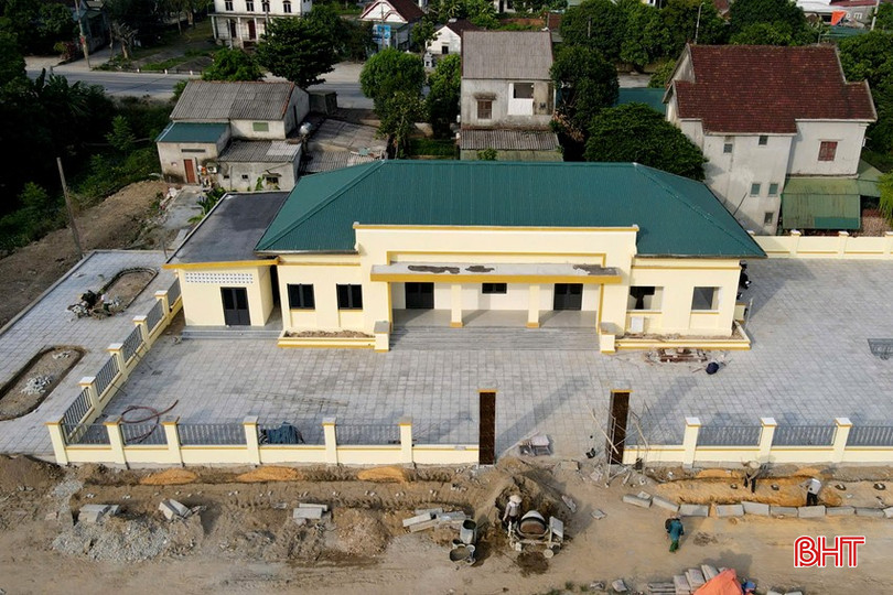 Nhà văn hoá TDP Phúc Sơn được khởi công từ tháng 2/2024, nay đang được hoàn thiện. DT z5819576148561_f74b90dc06eeb2838ae51a698c4fa530.jpg