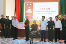 Lãnh đạo tỉnh Hà Tĩnh tặng quà các thương, bệnh binh tại Nghệ An