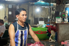 Tiểu thương Hà Tĩnh "lao đao" vì dịch tả lợn châu Phi