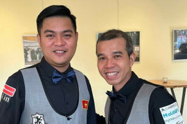 Cơ thủ quê Hà Tĩnh và đồng đội vào bán kết billiard đồng đội thế giới