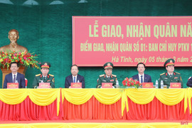 Rộn ràng ngày hội tòng quân tại điểm giao nhận quân số 1 - Nam Hồng Lĩnh